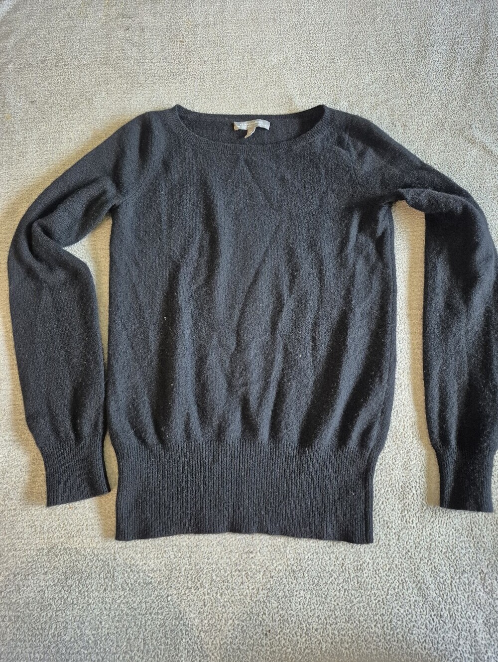 Neiman Marcus  Cashmere Collection Black XS Cashmere Long Sleeve Quiet Luxury